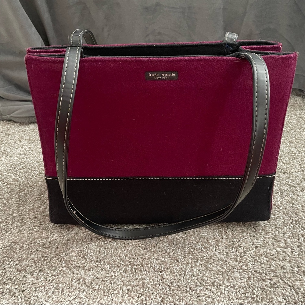 Vintage Kate Spade Felt Medium Tote!